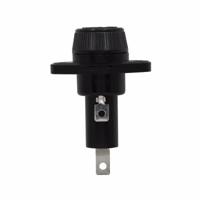 Eaton Bussmann series HPF panel mount fuse holder, 600V, 20A, 1/2 In Quick Connect Terminal