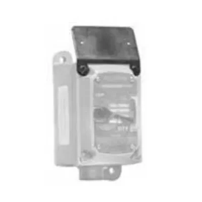 Bracket With Blank Nameplate, Shape: Rectangular, Color: Silver/Black, For EFDB Series Switch