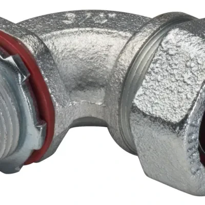 4 IN 90DEG LIQUID TIGHT CONNECTORS - INSULATED - MALLEABLE