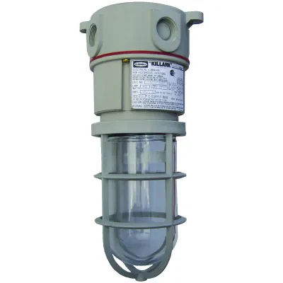NV2 SERIES - GRAY NON-METALLIC 18 WATT CEILING MOUNT FLUORESCENT LIGHTFIXTURE BODY - CLEAR GLOBE AND GUARD - 120-277V AT 50/60HZ