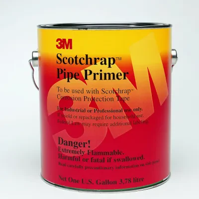3M™ Scotchrap™ Pipe Prime is a quick drying, non sag rubber base primer that permeates metal surface pits and irregularities, preparing the surface for tape application. Compatible...