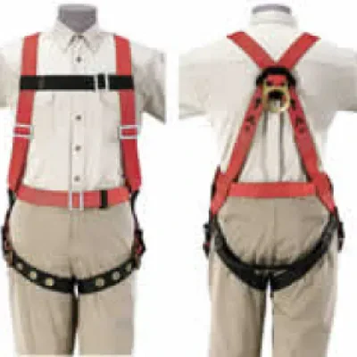 Lightweight Fall-Arrest Harness, Large, Designed to arrest free falls and distribute impact forces over thighs, pelvis, chest and shoulders as required by OSHA