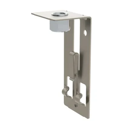 Wire Basket Support Clip with Nut, 3/8" Rod