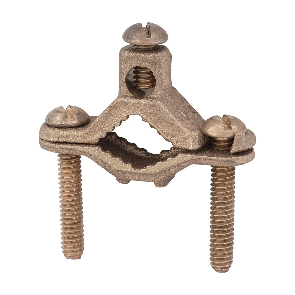 MADISON, 1/2 DIR BUR GRD CLAMP PIPE GROUND CLAMP FOR GROUNDING COPPER AWG #2-#10 TO METAL WATER PIPE, FOR GROUNDING TO STEEL WATER PIPE OR GROUND ROD SUITABLE FOR DIRECT BURIAL, ME...