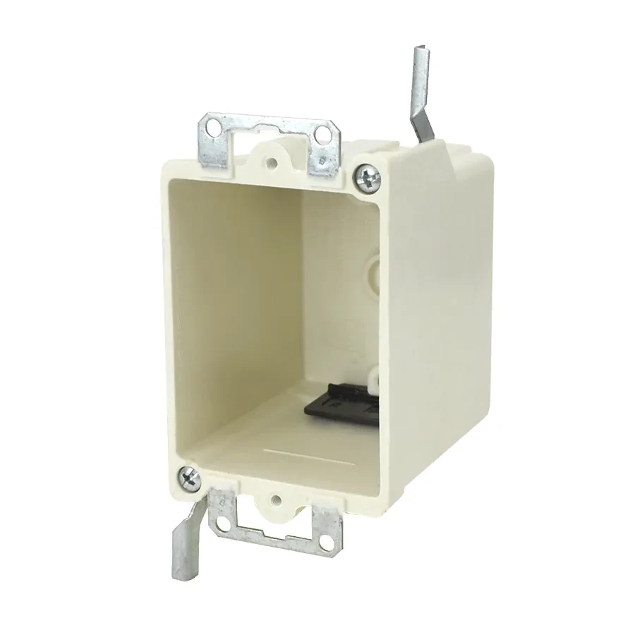 16.0 Cu. In. Single gang electrical box for use with nonmeatllic sheathed cable - Machine tapped device holes, rigid hard box construction, no distortion with high temperatures, sh...