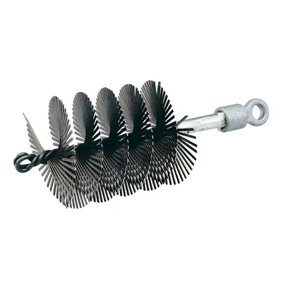 Wire Duct Brush 6".  Flat steel bristles for maximum cleaning of sand, grit and light obstructions from duct.  Pulling eye on one end and smaller twisted eye on the other end for t...