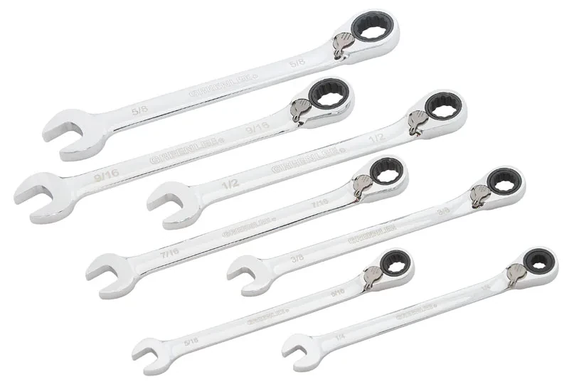 Compact reversible switch allows a 15°  offset of the box end for clearance of obstacles.  Five-degree ratcheting design for versatility and ease of use in tight spaces.  Polished...