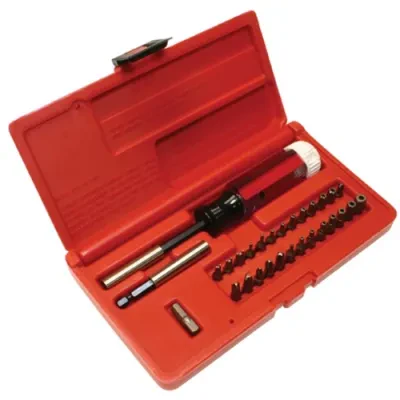 Tamper-Resist Kit, Torx, Hex, Tri-Wing, Pozidriv, Spanner tip type, 30 piece(s), 1/4 in. (Driver), T8, T9, T10, T15, T20, T25, T27, T30, T40 (Torx Bits), 3/32 in., 1/8 in., 9/64 in...