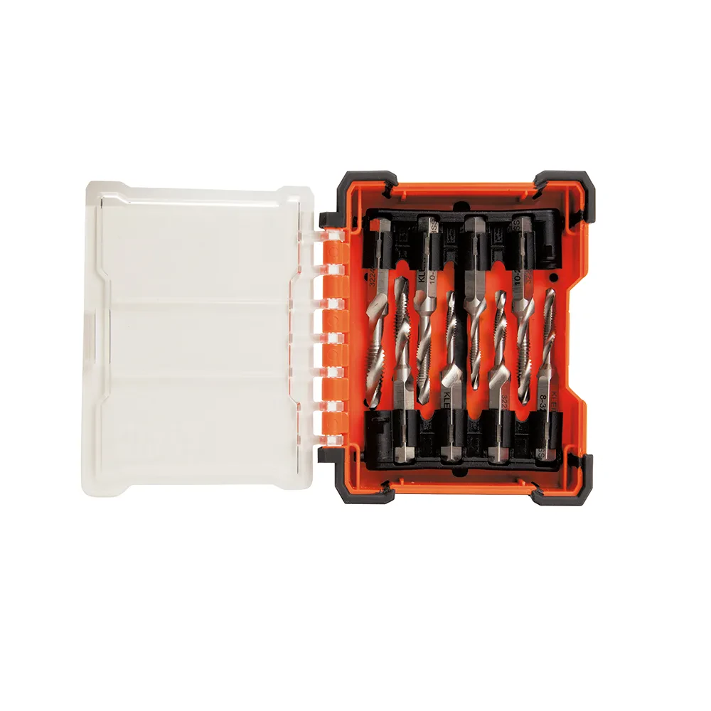 Drill Tap Tool Kit, 8-Piece, Drill, tap and deburr in one easy step