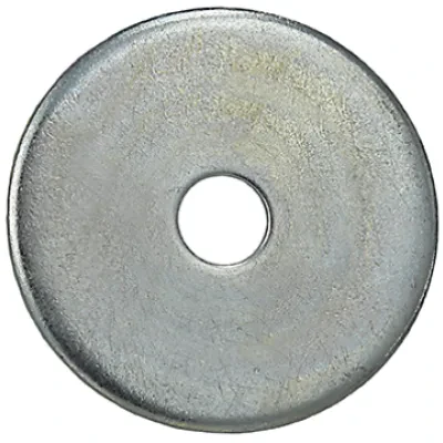 Fender Washer, Steel material, Zinc Plated Finish, 1 in. outside diameter