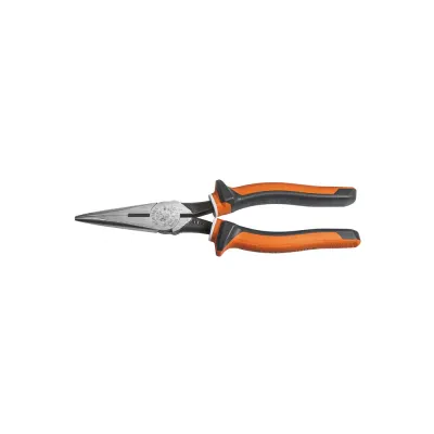 Long Nose Side Cutter Pliers, 8-In Slim Insulated, Insulated pliers are 1000V Rated for safety on the job and VDE Certified with unique three-part insulation with white underlayer...