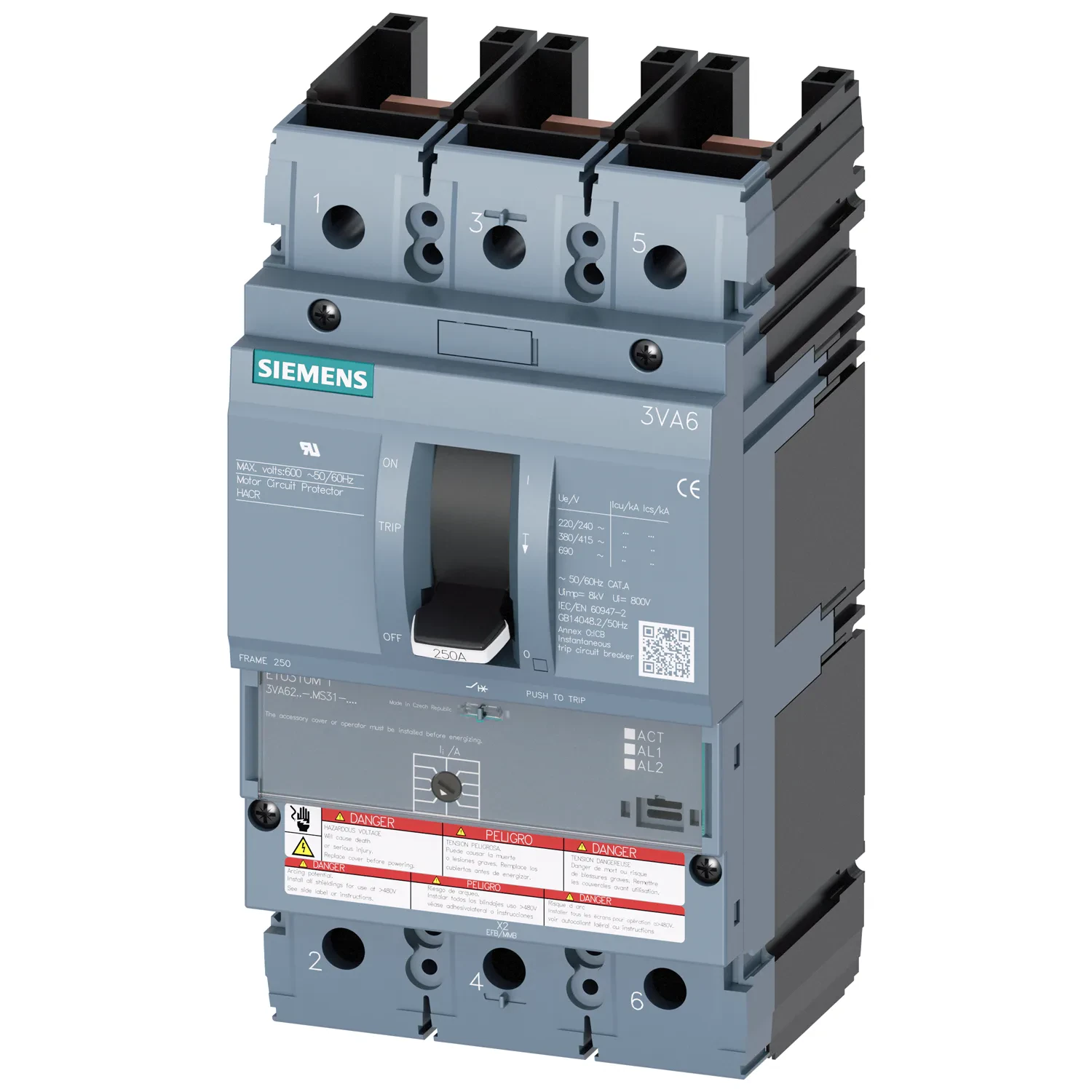 Siemens Industry, Inc. 3VA6211-1MS31-0AA0 Circuit Breakers product image