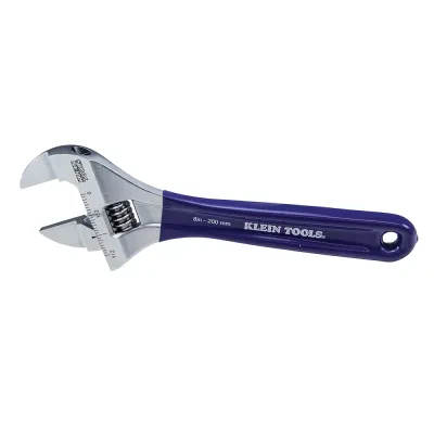 Slim-Jaw Adjustable Wrench, 8-Inch, 40-percent slimmer jaws