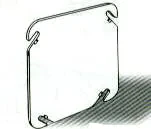 4 In. Square Flat Covers, Flat, Blank