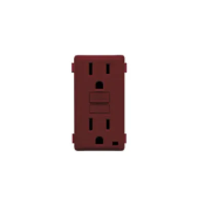 Leviton Renu 15A Tamper Resistant GFCI Color Change Kit Deep Garnet