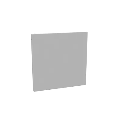 Wireway End Type 1 10x10 Screw Cover ANSI 61 Gray Steel  No Knockouts
