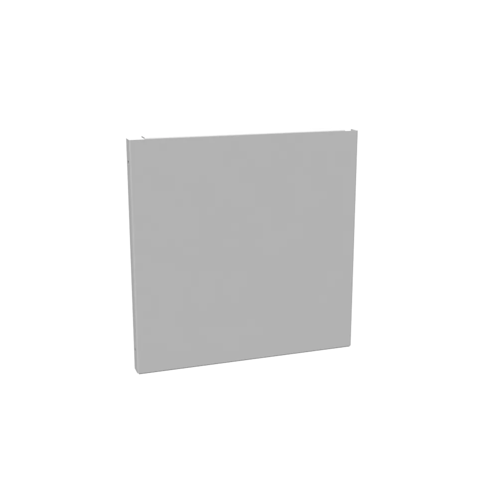 Wireway End Type 1 10x10 Screw Cover ANSI 61 Gray Steel  No Knockouts