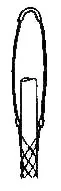 Bus Drop Support Grips, Single Eye, Split Mesh, Rod Closing, Galvanized Steel, 0.56-0.73"