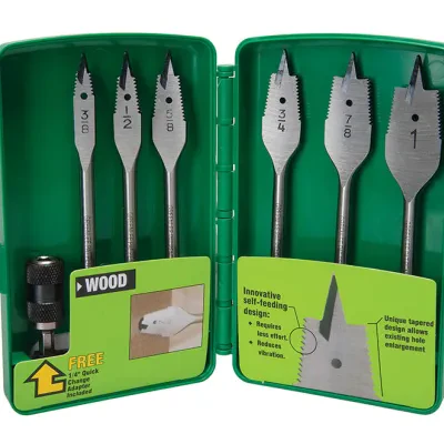 Self-Feeding Spade Bit Kit (6PC)