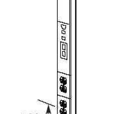 Two-compartment pole (power and communications). Nominal material thickness .040" (1.0mm). Length 12'5" (3.8m). Maximum ceiling height 12' (3.7m). Factory wired with two specificat...