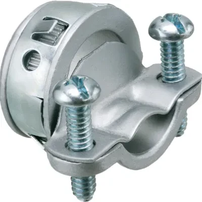 NM cable connector zinc die-cast. 2 screw clamp type. Handles combinations of NM cable from #14 to #10. Up to 2 NM cables at one time. 3/4 Knockout. Also handles one 8/2, two 4/2 s...