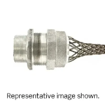 2-1/2-Inch, Straight, Male, Aluminum Body, Deluxe Cord Sealing Strain-Relief, 1.687 to 1.812 Cord Range