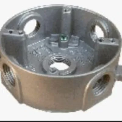 3/4" 5HL ROUND BX GRY