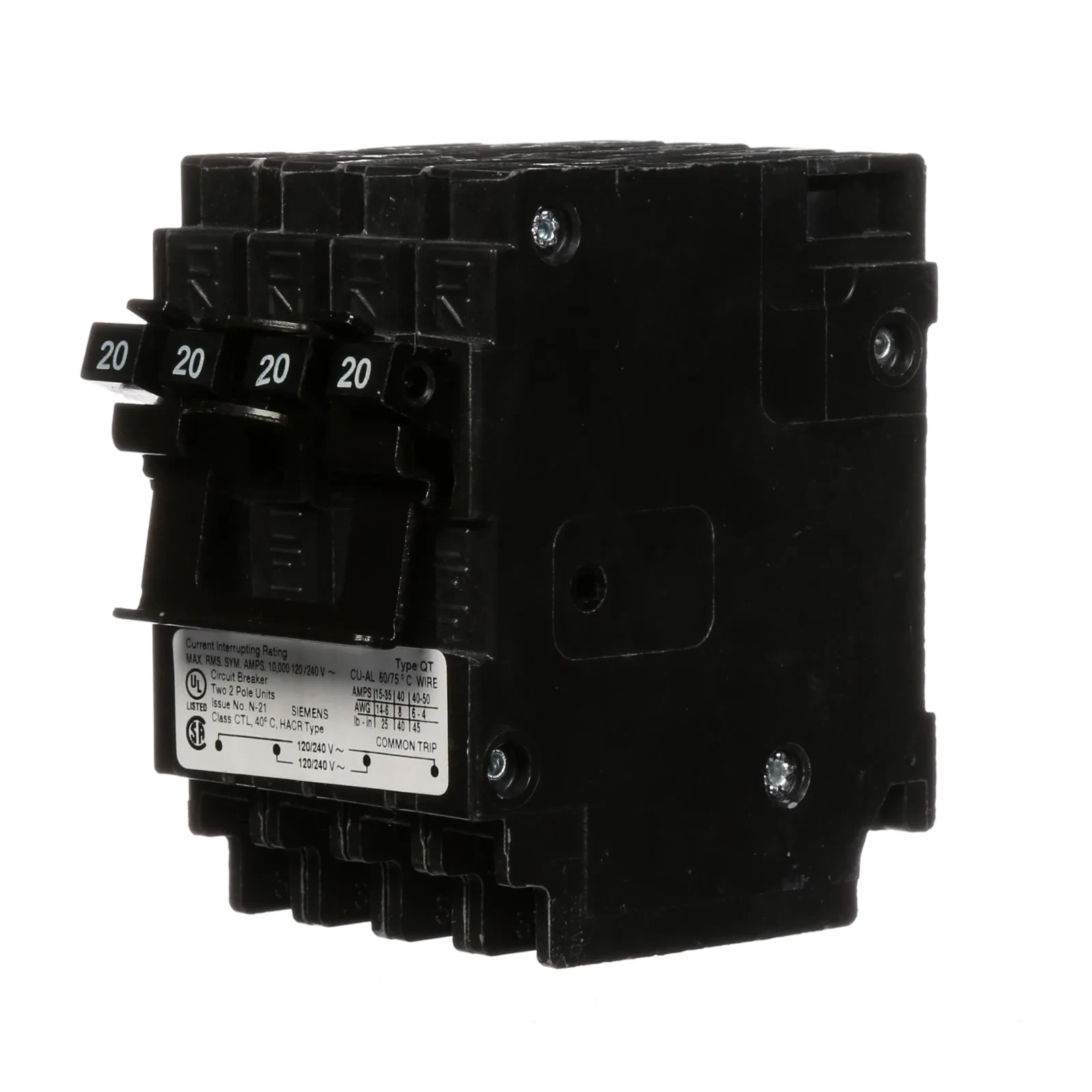 Siemens Industry, Inc. Q22020CT2 Circuit Breakers product image