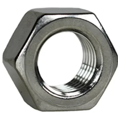 Machine Screw Hex Nut, Stainless Steel construction, #10-24 thread size