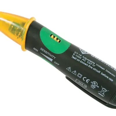 Adjustable to safely detect power and low voltage.     Safely detects AC voltage without touching the bare conductor.     Adjustable for use on power wiring plus lighting, thermost...