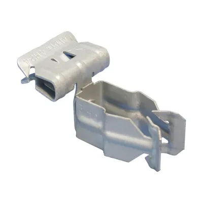H-PSM Conduit to Flange Clip, Side Mount, 3/4" EMT, 0.866"–1.181" OD, 0.125"–0.25" Flange