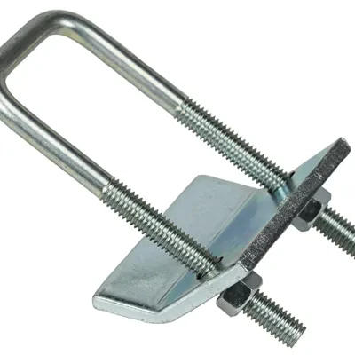 U-Bolt Beam Clamp, Cold Formed Steel material, 1-5/8 x 1-5/8 in. Size