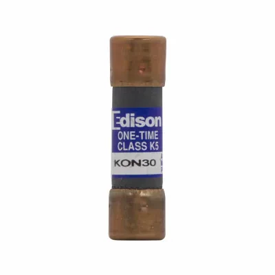 Eaton Edison KON fuse, Ferrule design, 250V, 30A, 10 kAIC, Non Indicating