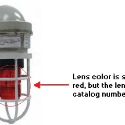 NVS SERIES - AMBER XENON STROBE LIGHT LENS WITH GASKET