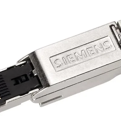IE FC RJ45 PLUG 180 4X2, RJ45 FEMALE CONNECTOR (10/100/1000MBIT/S) WITH ROBUST METAL HOUSING AND FC CONNECTING METHOD, FOR IE FC CABLE 4X2 (AWG24) 180 DGR OUTGOING CABLE 1 PACKAGE...