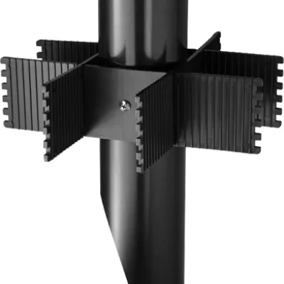 Mighty Post 19 Inch 3 Inch Diameter, Black