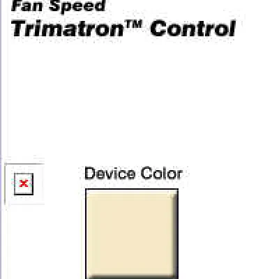 5 Amp, 120 Volt Ac 60Hz, Single-Pole, Trimatron Full Range, Rotary Fan Speed Control, Ivory