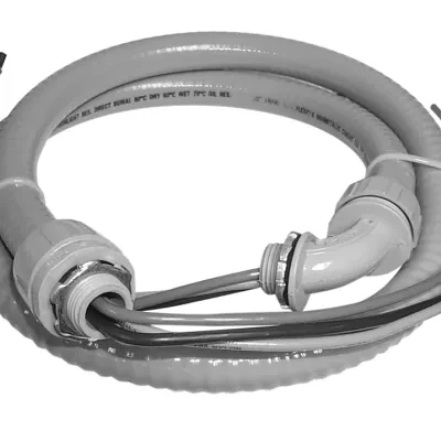1/2" x 6' AC Whip #12 Solid Non-Metallic
