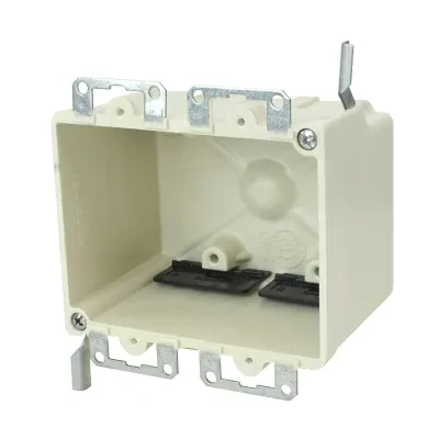 28.0 Cu. In. Two gang electrical box for use with nonmeatllic sheathed cable - Machine tapped device holes, rigid hard box construction, no distortion with high temperatures, shatt...