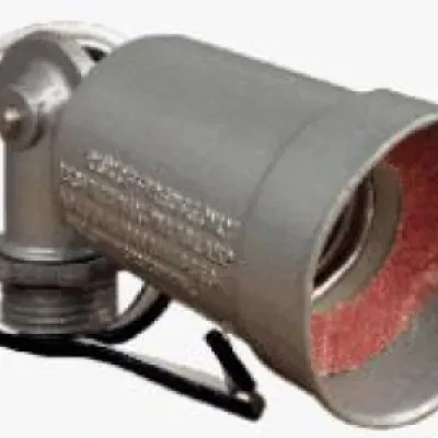 BWF H-1AV Lamp holder With Leads, Lamp Size: 150 WTT, Material: Die-Cast Metal, Bronze Color, For Exterior Or Interior Lighting, Safety And Security, Light Walkways, Driveways And...
