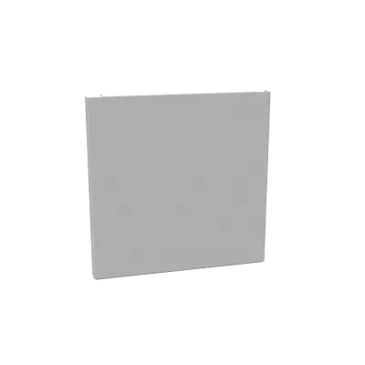 Wireway End Type 1 8x8 Screw Cover ANSI 61 Gray Steel No Knockouts