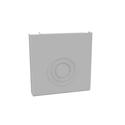 Wireway End Type 1 4x4 Screw Cover ANSI 61 Gray Steel Knockouts