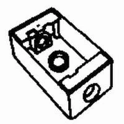 TEDDICO, Outlet Box, Single Gang, Weatherproof, Number Of Outlet: 3 Threaded, Material: Die Cast Metal, Size: 4-9/16 X 2-13/16 X 2 IN, Color: Grey, Construction: Rugged, Seamless,...