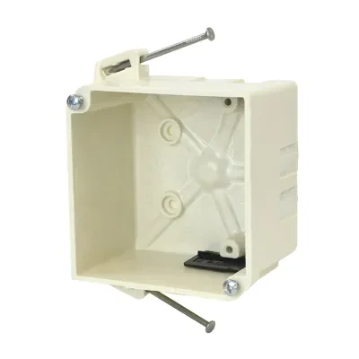 32.3 Cu. In. 4 square inch electrical junction box for use with nonmetallic sheathed cable - Machine tapped cover screw holes, cover screws included, rigid hard box construction, n...