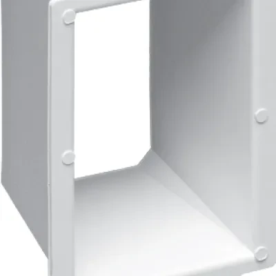 Box Extender, levels and supports the wiring device where the box is set back from the wall surface extends the box up to an 1-1/2. 2 hour fire rating. Single Gang.