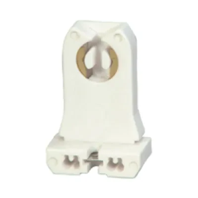 Eaton lampholder, Non-Shunted, T8/T12, Short, White, Fluorescent lamp, Thermoset, 600V, 660W, Push wiring 495311