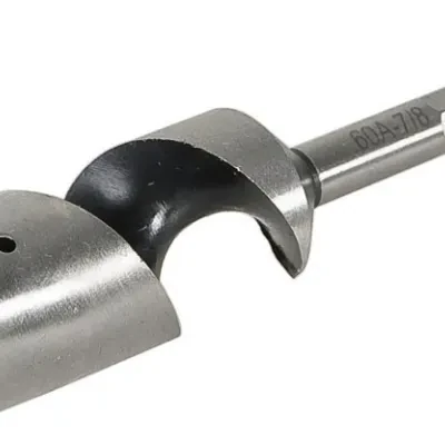 Stubby Auger Wood Bit, 7/8" (22.2 mm).  Over center single flute design for cleaner holes and less splintering.   Unique cutting edge designfor fast and smooth cutting action....