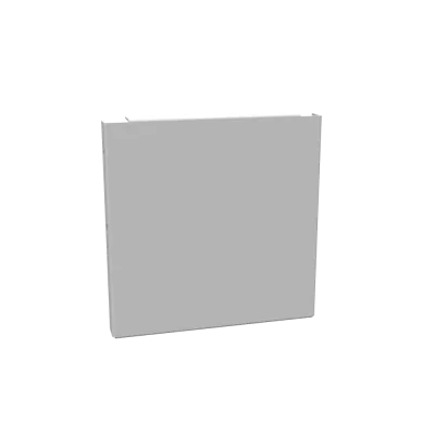 Wireway End Type 1 6x6 Screw Cover ANSI 61 Gray Steel No Knockouts
