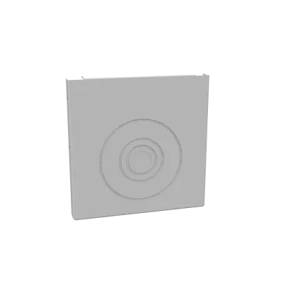 Wireway End Type 1 6x6 Screw Cover ANSI 61 Gray Steel Knockouts