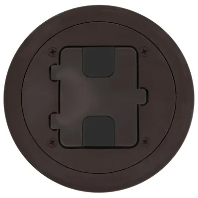 Hubbell Wiring Device Kellems, Floor and Wall Boxes, Door Only forRF400, Non-Metallic, Brown